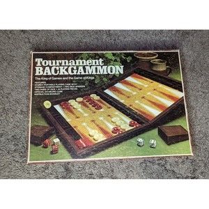 Vintage 1973 Tournament Backgammon Set Lowe MB Milton Bradley Complete